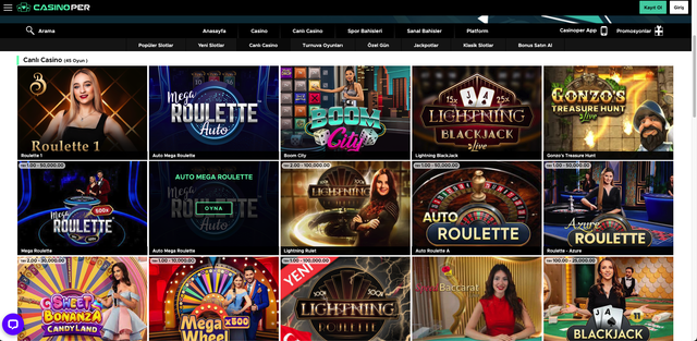 Casinoper-canli-casino